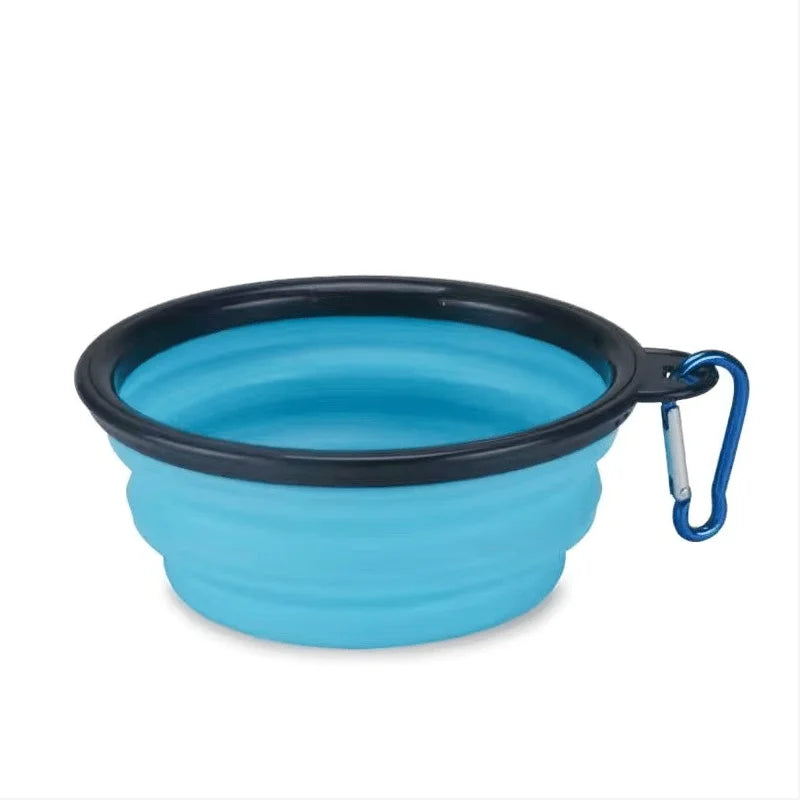 Ciotola portatile per alimenti per animali domestici Ciotola durevole in TPR Cibo per cani e gatti Ciotola pieghevole in silicone per animali domestici Ciotola portatile per alimenti per acqua all'aperto da viaggio