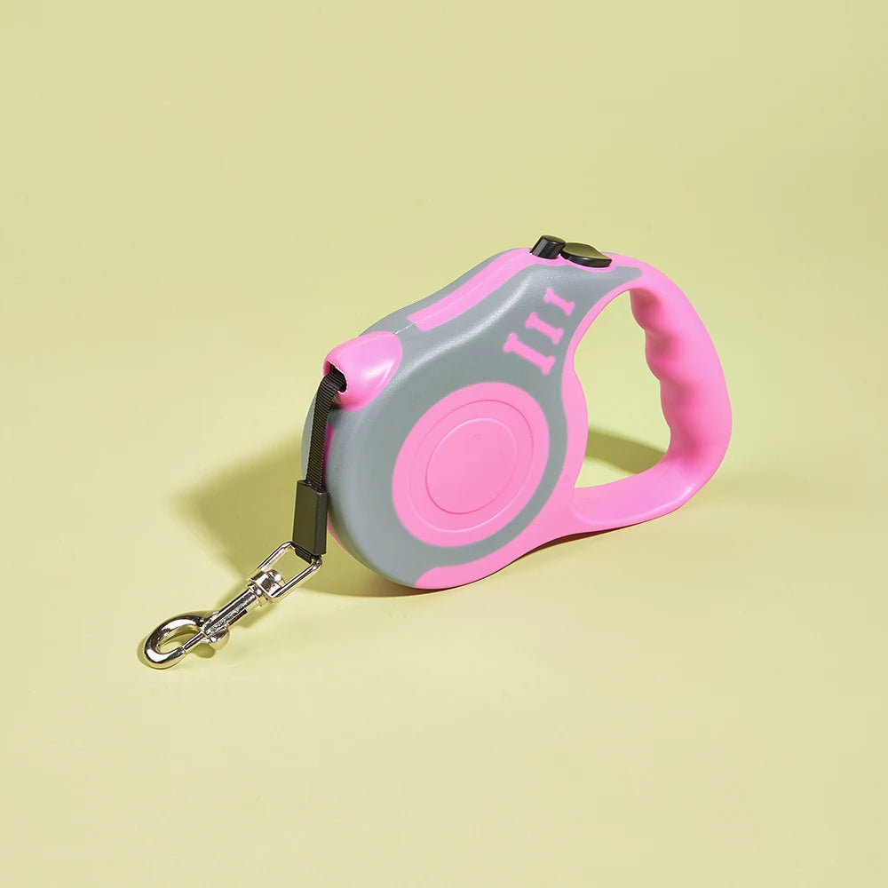 Guinzaglio per cani da 3 m 5 m Cavo per cuccioli in nylon resistente per cani di piccola taglia media Gatti Retrattile automatico Durevole Yorkshire Forniture per animali domestici