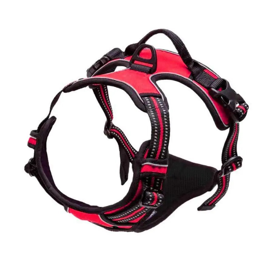 Pettorina per cani senza tirare, clip frontale, resistente, riflettente, facile da controllare, per passeggiate di cani di taglia grande