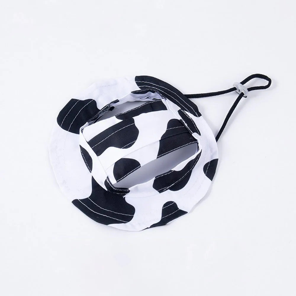 Cappello Estivo per Gatti con Fori per le Orecchie - Simpatico Cappello da Pescatore per Gattini, Protezione UV, Traspirante, Cappello Parasole per Esterni per Gatti
