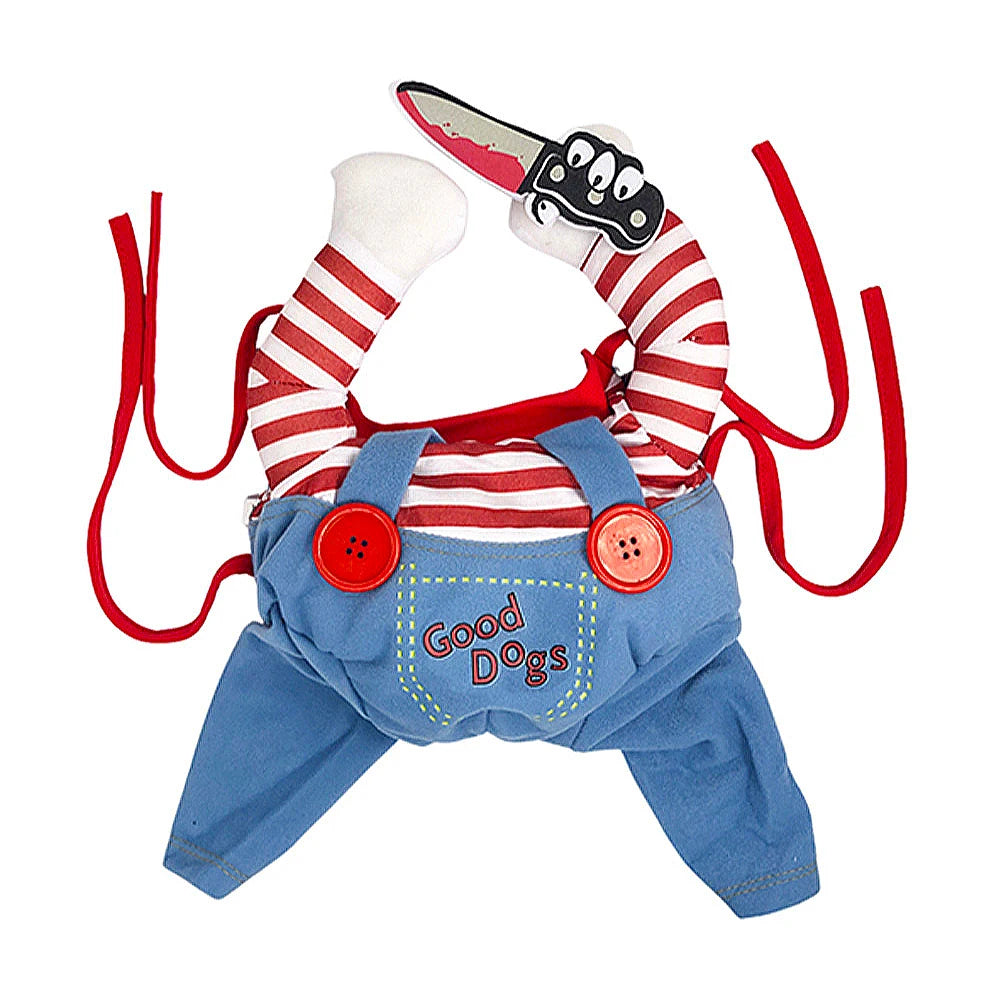 Divertenti vestiti per gatti Costumi cosplay di Halloween per cani di taglia piccola e media Gatti creativi per animali domestici Tute per gattini Cappotto morbido e caldo per gatti