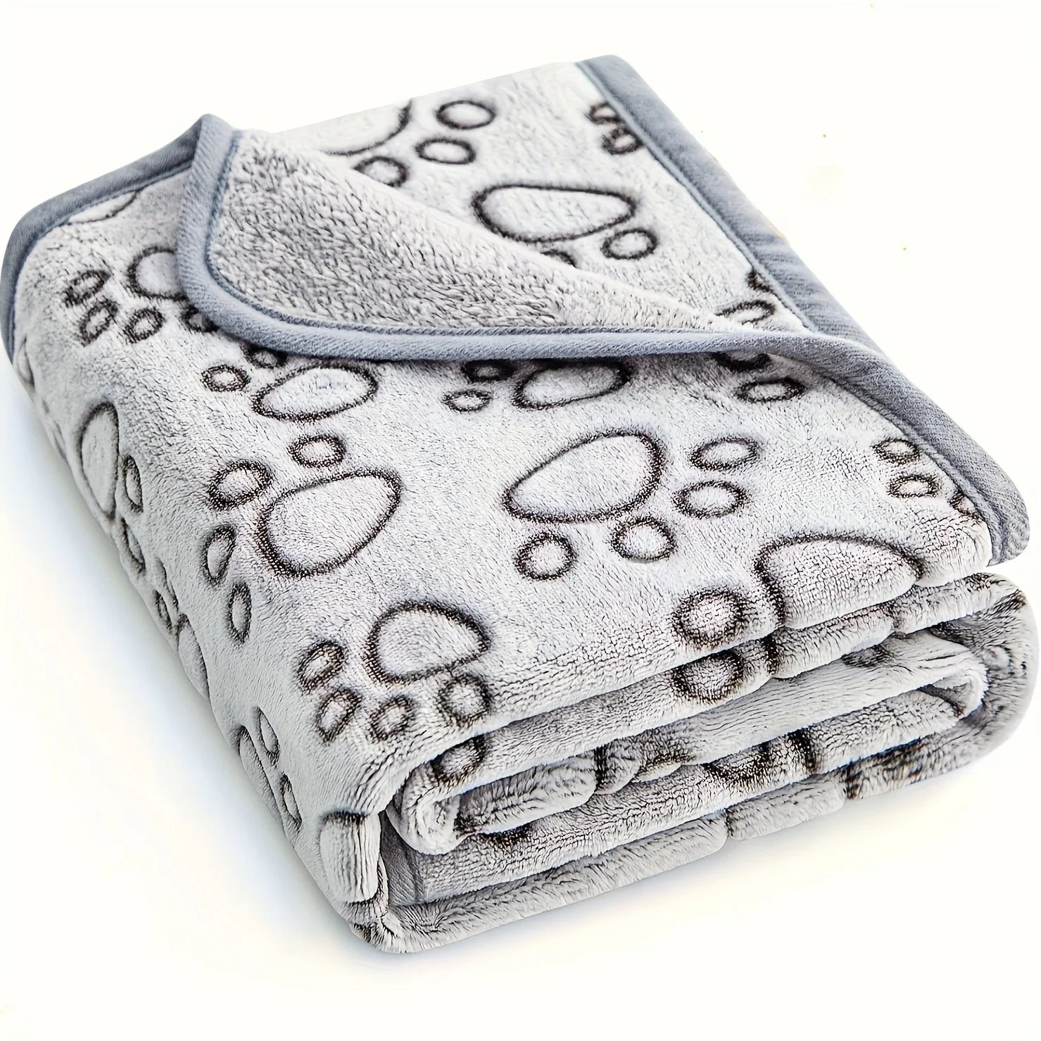 1 pezzo di coperte per cani ultra morbide con stampa di zampe - lavabili in lavatrice, comode cuscini per animali domestici per uso interno ed esterno - Ideale per piccole a La