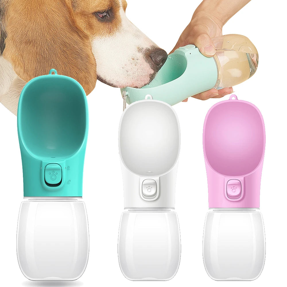Bottiglia d'acqua portatile per cani di piccola taglia Gatto Ciotole da passeggio a tenuta stagna per esterni Chihuahua Bulldog francese Forniture