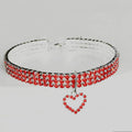 Nuovo collare per cani e gatti Collari per animali domestici con strass elastici a tre file Collana con decorazione d'amore Ornamento per cuccioli di gattino Forniture per animali domestici