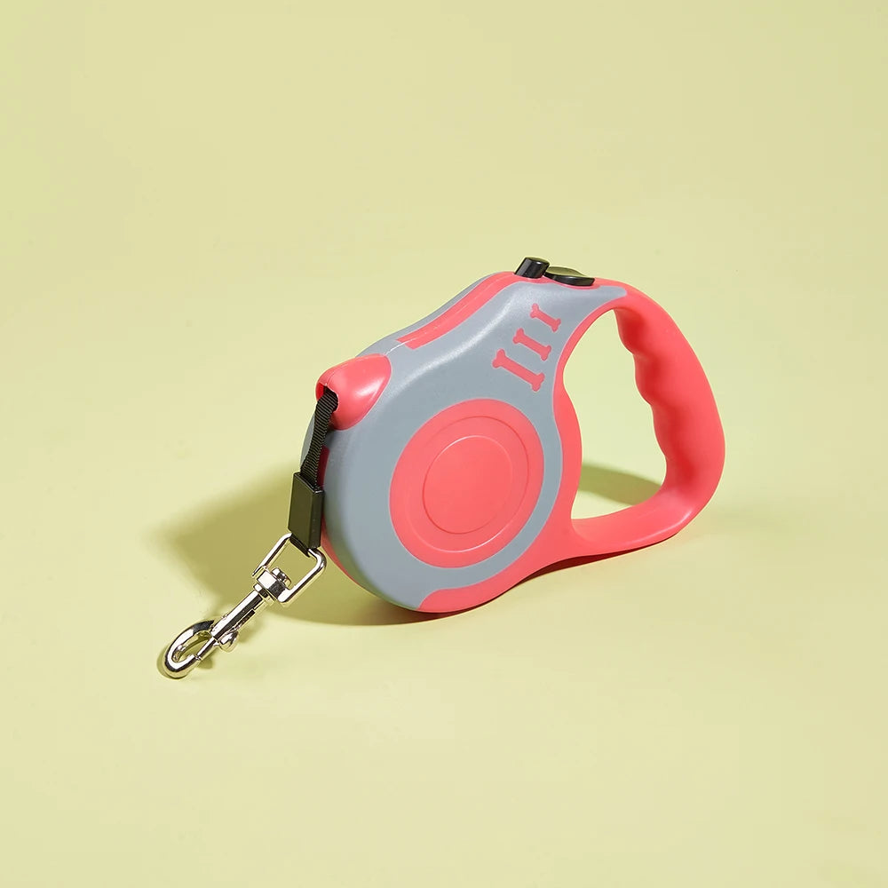 Guinzaglio per cani da 3 m 5 m Cavo per cuccioli in nylon resistente per cani di piccola taglia media Gatti Retrattile automatico Durevole Yorkshire Forniture per animali domestici