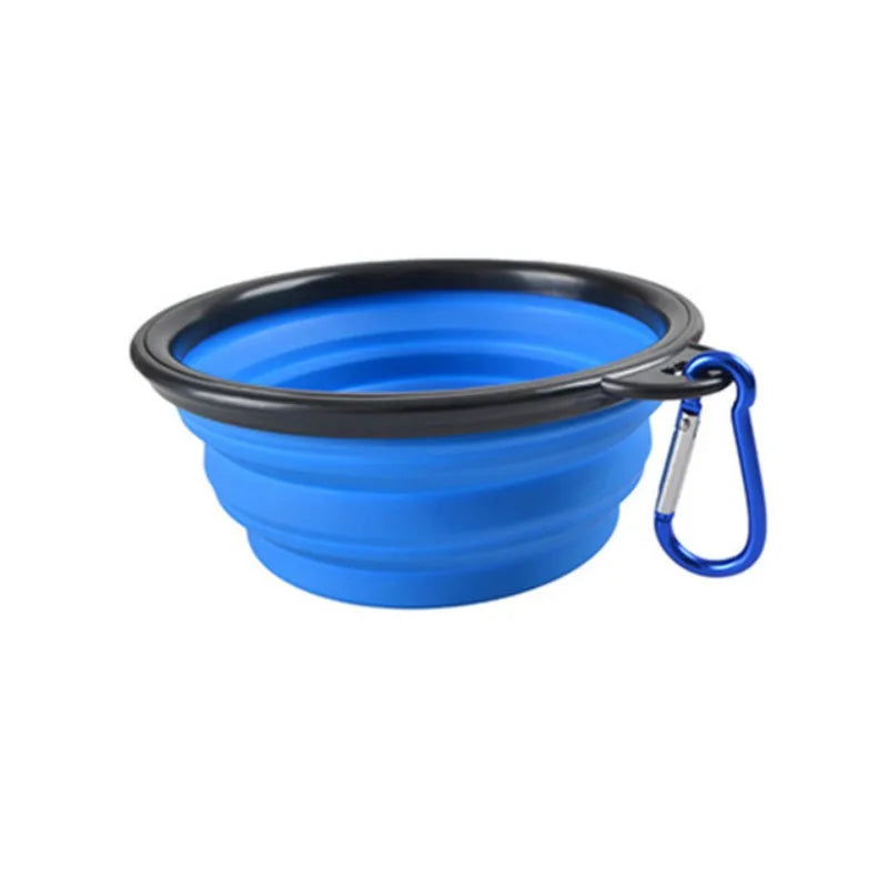 Ciotola portatile per alimenti per animali domestici Ciotola durevole in TPR Cibo per cani e gatti Ciotola pieghevole in silicone per animali domestici Ciotola portatile per alimenti per acqua all'aperto da viaggio