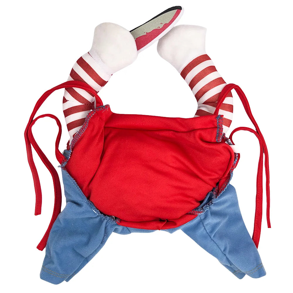 Divertenti vestiti per gatti Costumi cosplay di Halloween per cani di taglia piccola e media Gatti creativi per animali domestici Tute per gattini Cappotto morbido e caldo per gatti