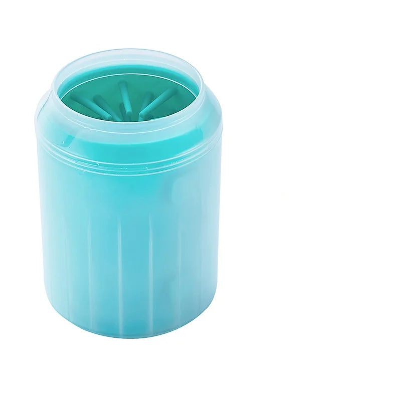Tazza per pulire le zampe di cani Pettini in silicone morbido Lavatapiede portatile per animali domestici all'aperto Spazzola per pulire le zampe Lavare rapidamente il secchio per la pulizia dei piedi