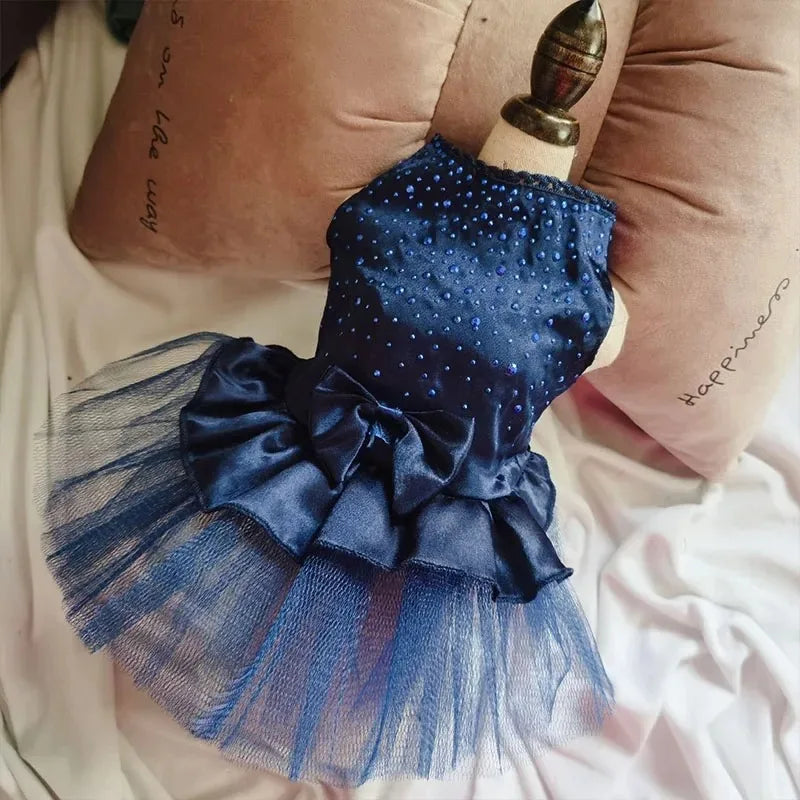Abito estivo per cani gonna in pizzo per gatti abbigliamento per animali Chihuahua gonna in Tulle cucciolo gatto abbigliamento per principessa vestiti per cuccioli carini accessori per cani