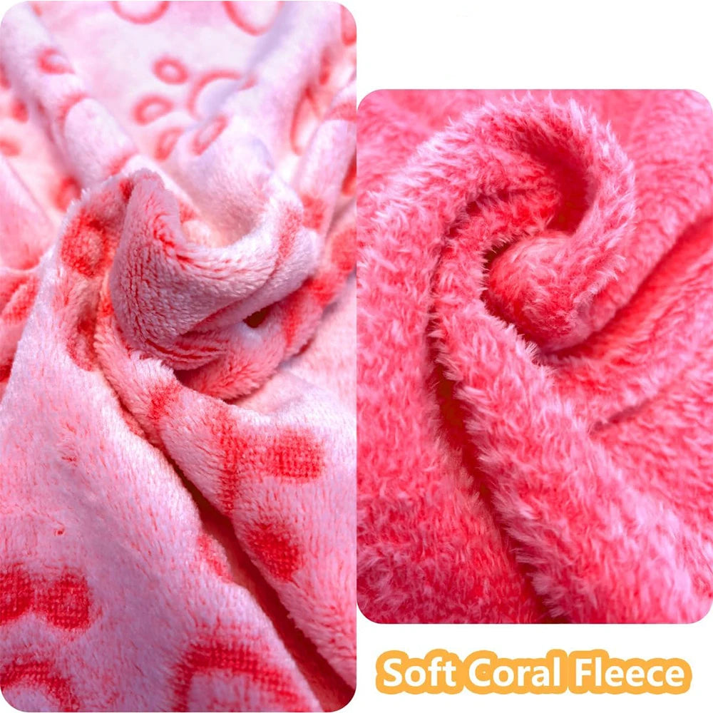 1 pezzo di coperte per cani ultra morbide con stampa di zampe - lavabili in lavatrice, comode cuscini per animali domestici per uso interno ed esterno - Ideale per piccole a La