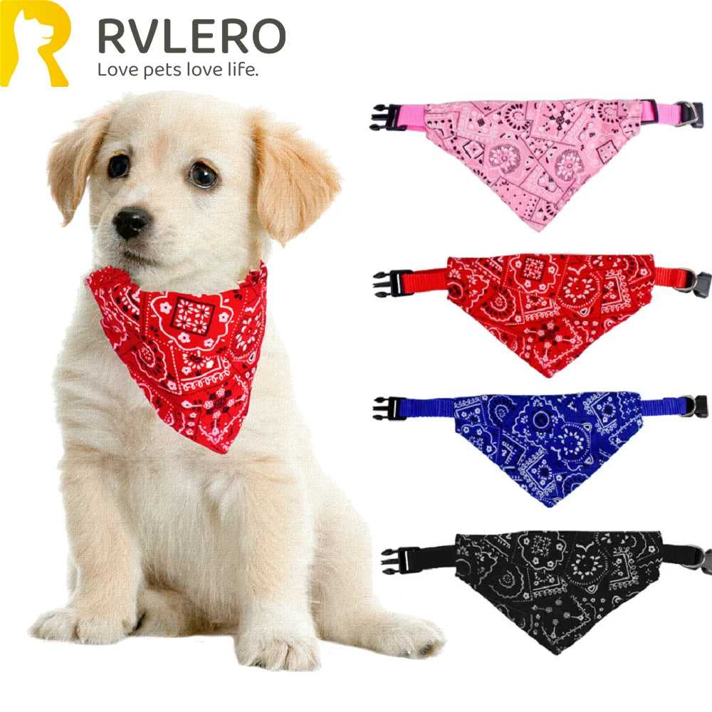 Sciarpa triangolare per animali domestici Asciugamano per saliva per cani gatto Stampato Collare per cani per animali domestici Cinghia regolabile Gattino Cucciolo Saliva Fazzoletto da collo Forniture per animali domestici