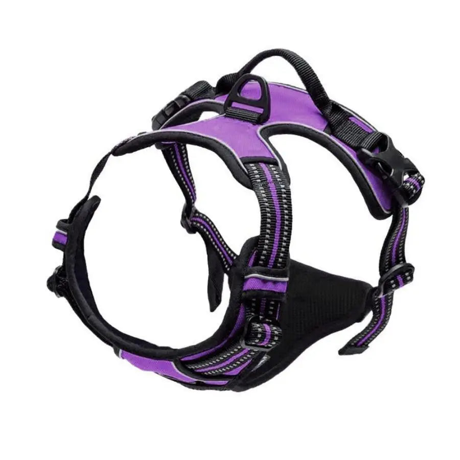 Pettorina per cani senza tirare, clip frontale, resistente, riflettente, facile da controllare, per passeggiate di cani di taglia grande