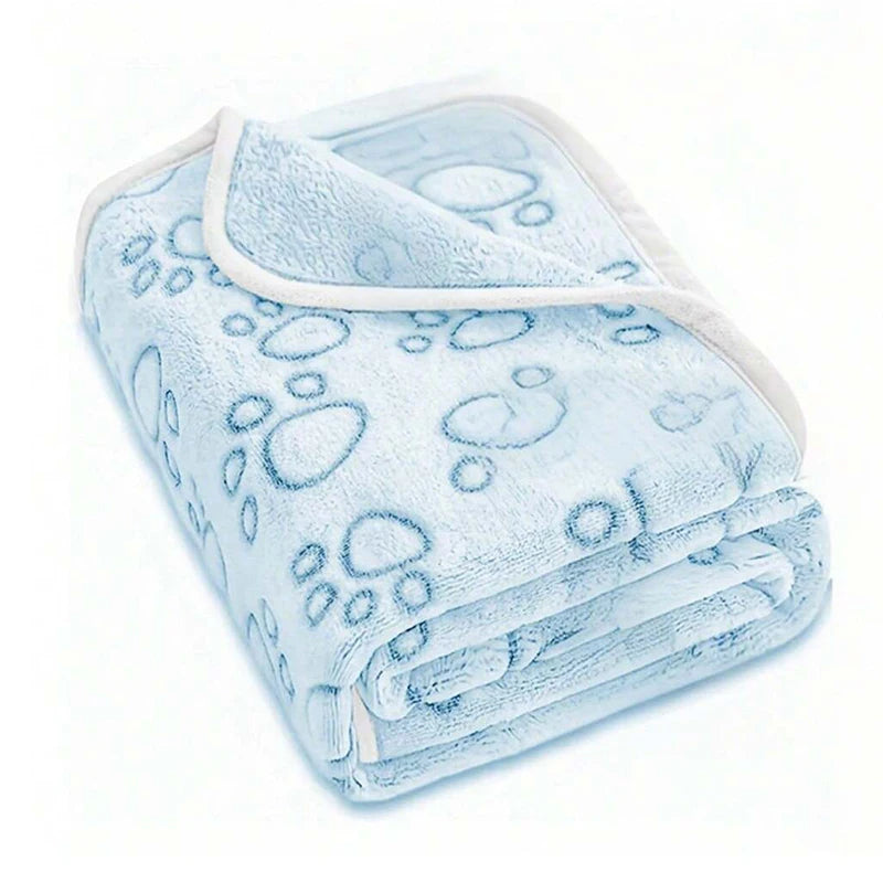 1 pezzo di coperte per cani ultra morbide con stampa di zampe - lavabili in lavatrice, comode cuscini per animali domestici per uso interno ed esterno - Ideale per piccole a La