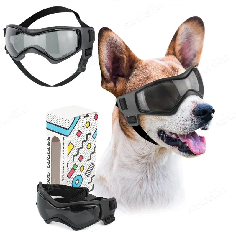 Accessori per Animali Domestici, Occhiali da Sole con Protezione UV per Cani, Occhiali per Gatti e Cani di Piccola e Media Taglia, Cinghie Regolabili