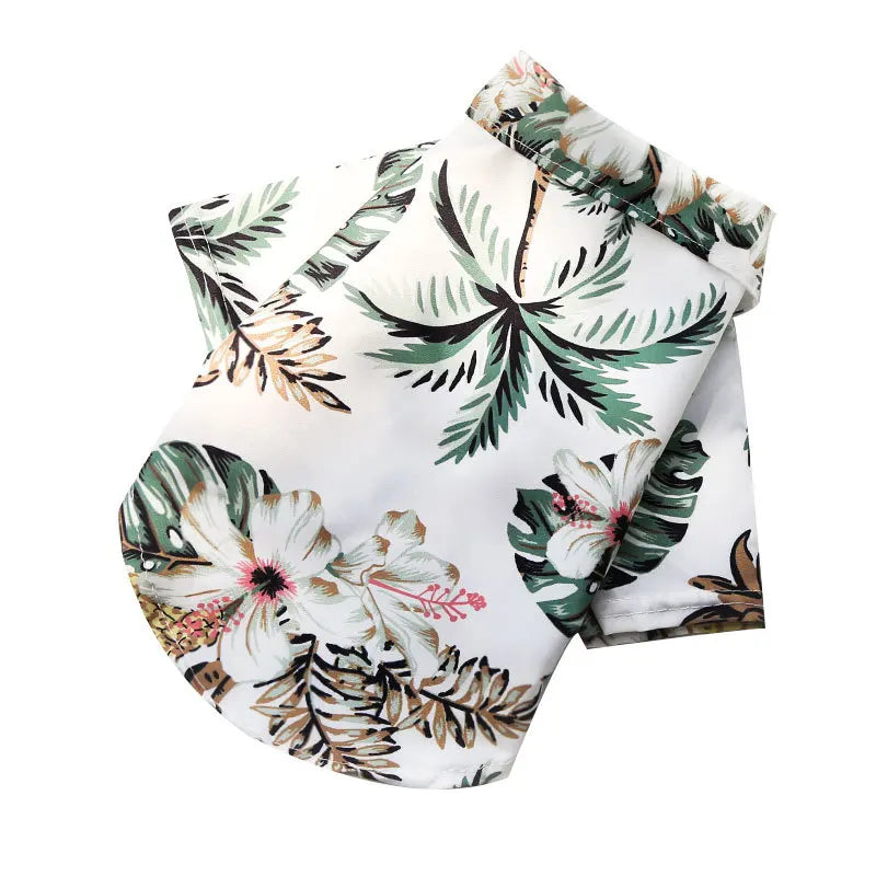 Abbigliamento Estivo per Cani Stile Hawaiano, Magliette da Spiaggia per Cani di Piccola e Media Taglia, Vestiti per Cuccioli e Gatti, Ropa Perro per Carlino e Bulldog Francese