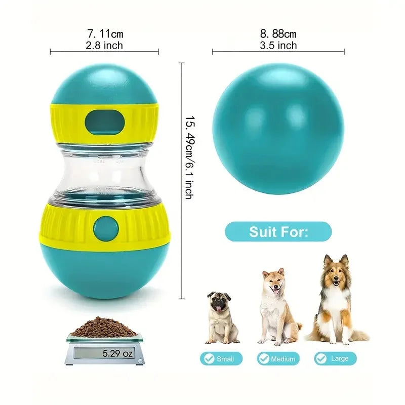 Giocattolo interattivo per dispenser di snack per cani, adatto a tutti i tipi di mangiatoie lenti, giocattoli in plastica per animali domestici, che portano un divertimento e un pranzo sano