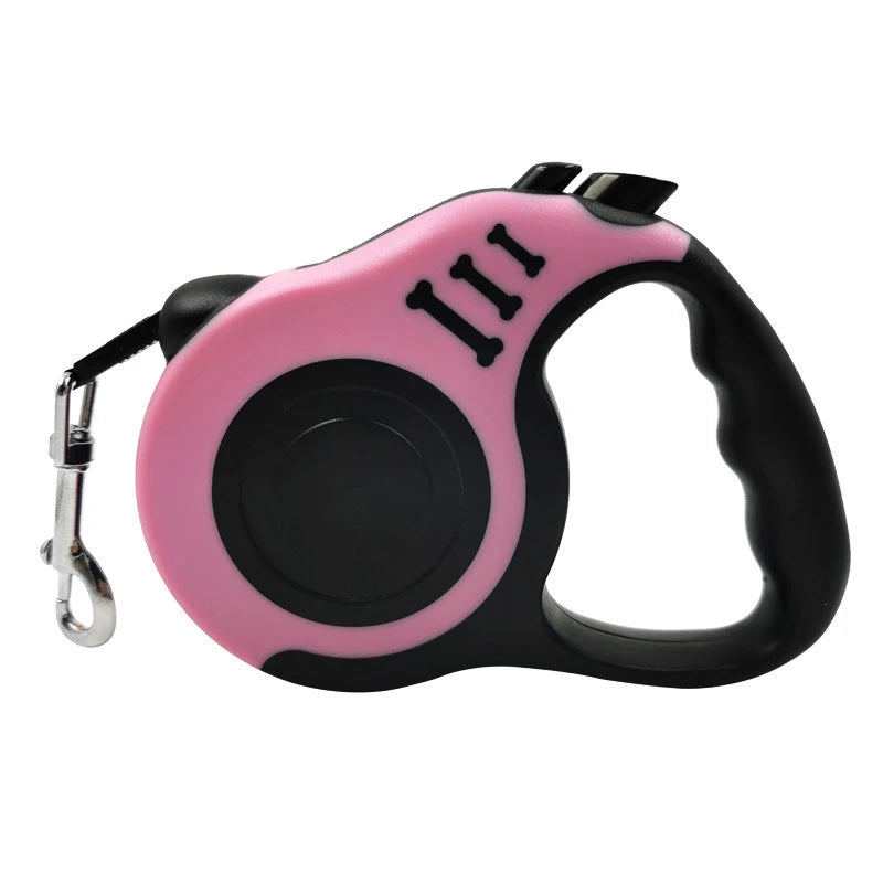 Guinzaglio per cani da 3 m 5 m Cavo per cuccioli in nylon resistente per cani di piccola taglia media Gatti Retrattile automatico Durevole Yorkshire Forniture per animali domestici