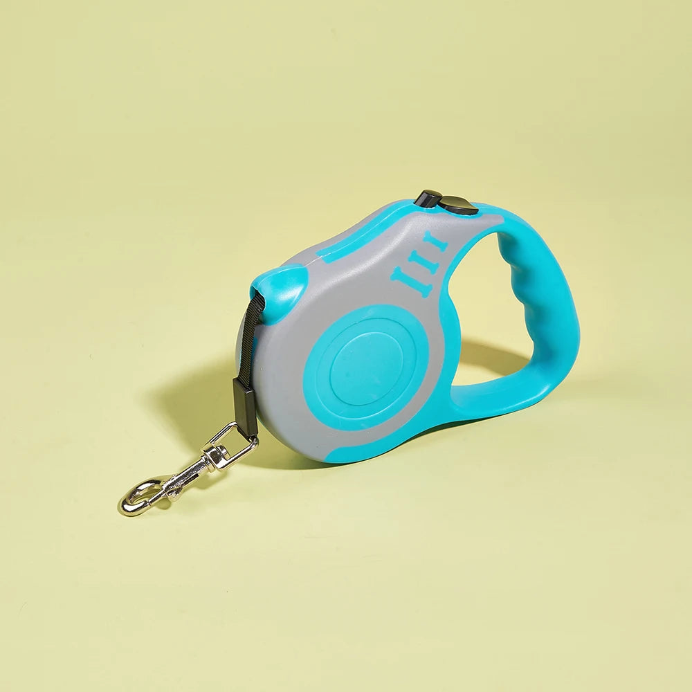 Guinzaglio per cani da 3 m 5 m Cavo per cuccioli in nylon resistente per cani di piccola taglia media Gatti Retrattile automatico Durevole Yorkshire Forniture per animali domestici