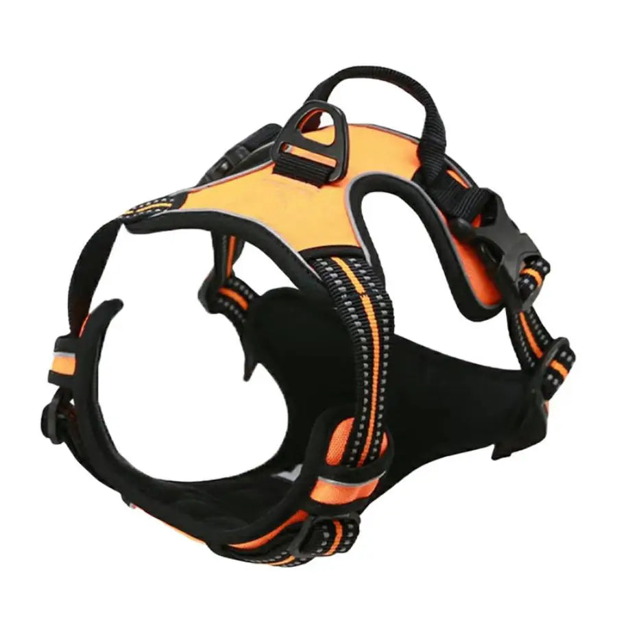 Pettorina per cani senza tirare, clip frontale, resistente, riflettente, facile da controllare, per passeggiate di cani di taglia grande