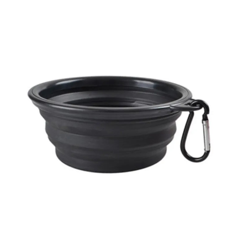 Ciotola portatile per alimenti per animali domestici Ciotola durevole in TPR Cibo per cani e gatti Ciotola pieghevole in silicone per animali domestici Ciotola portatile per alimenti per acqua all'aperto da viaggio